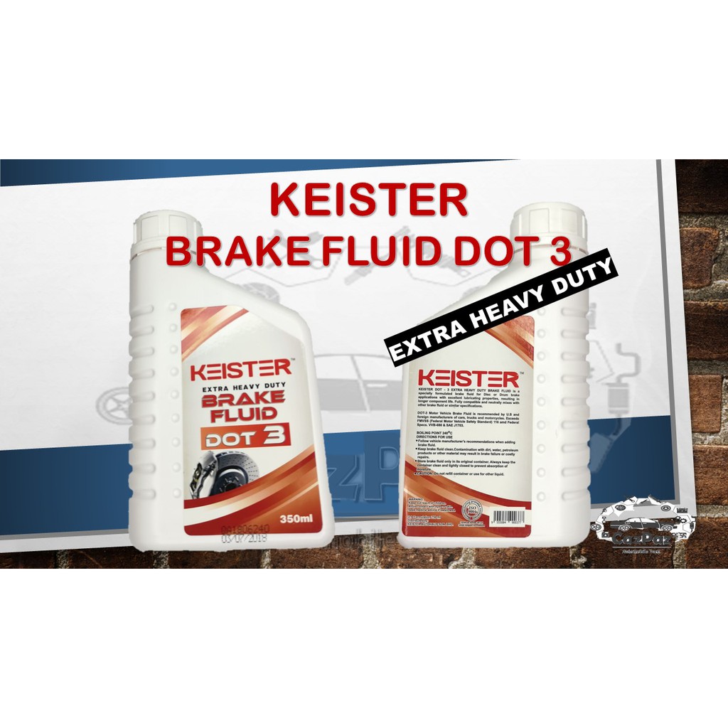 KEISTER BRAKE FLUID DOT 3 (750ml) | Shopee Malaysia