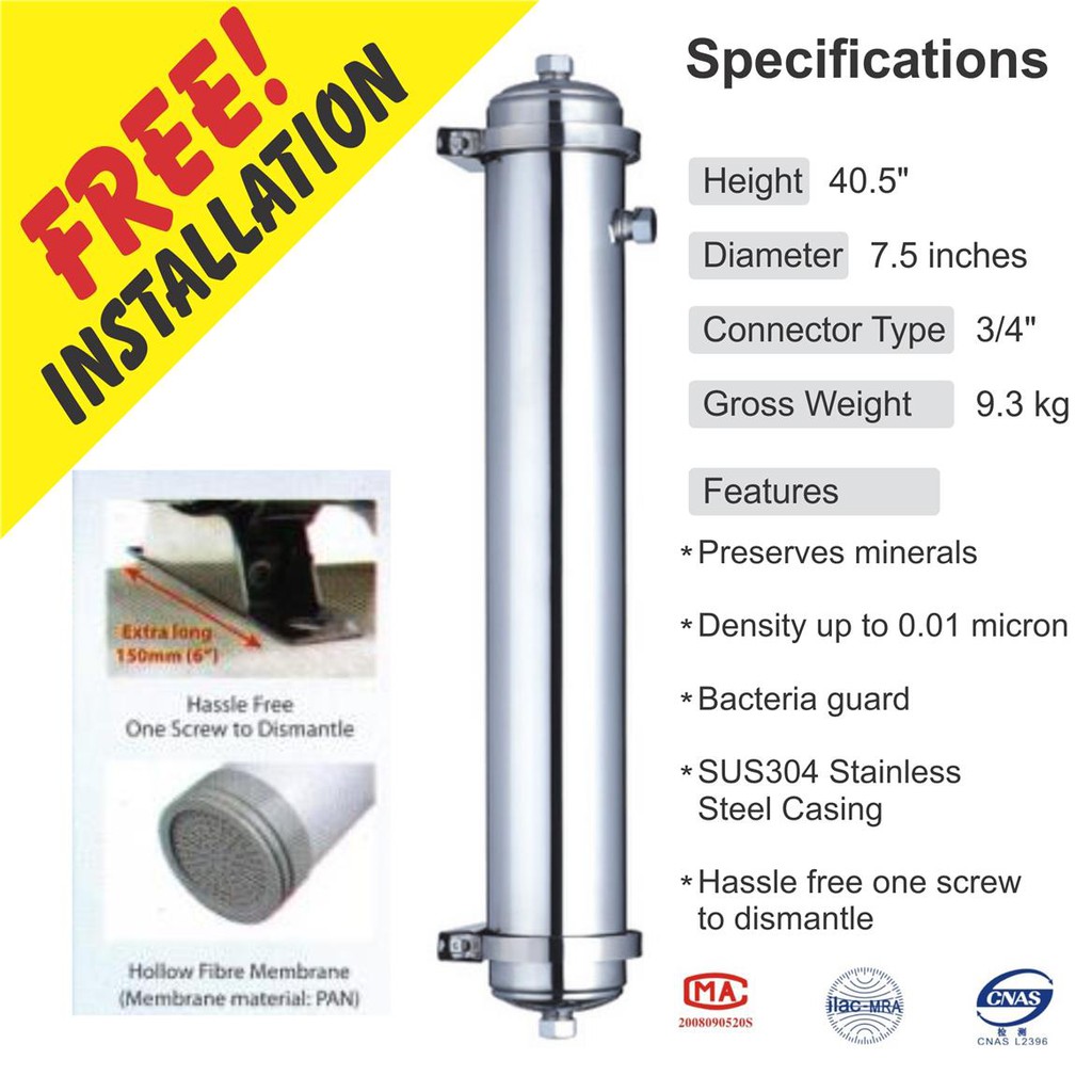 Outdoor UltraFiltration (UF) Water Purifier (membrane filter) Shopee