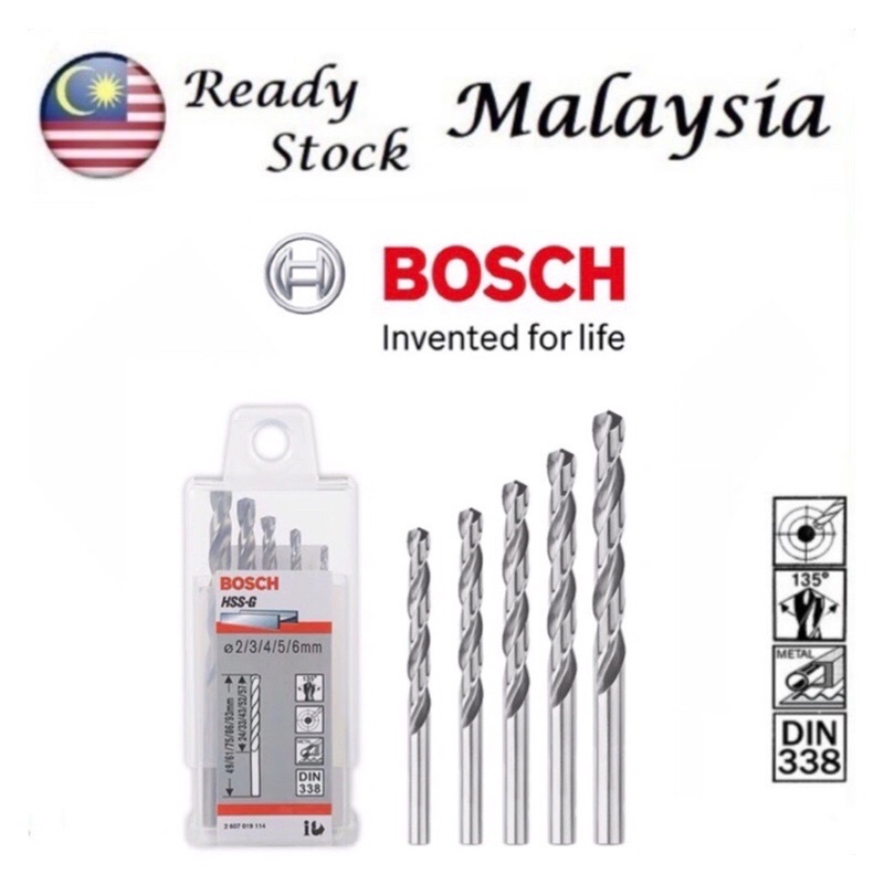 Bosch metal best sale drill bits