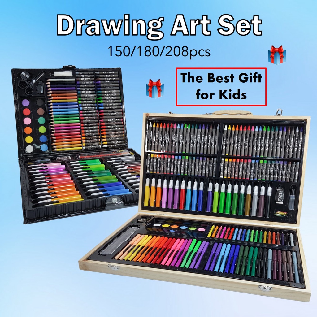 Coloring Set 150pcs Art Set Color Perfect Gift Set Colour Set Set Mewarna  Set Kaler Set Seni Lukis Warna Doodle