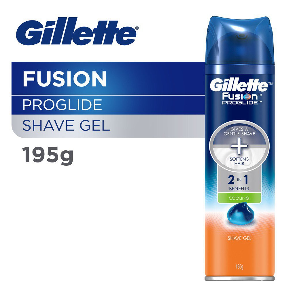 Gillette Fusion ProGlide Cooling Shave Gel (195g) Shopee Malaysia