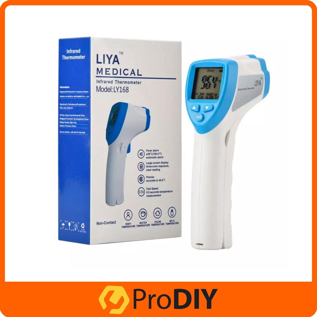 liya LY168 LY168 Infrared Non-Contact Human Body, Forehead Thermometer  Temperature Gun Thermometer - liya 