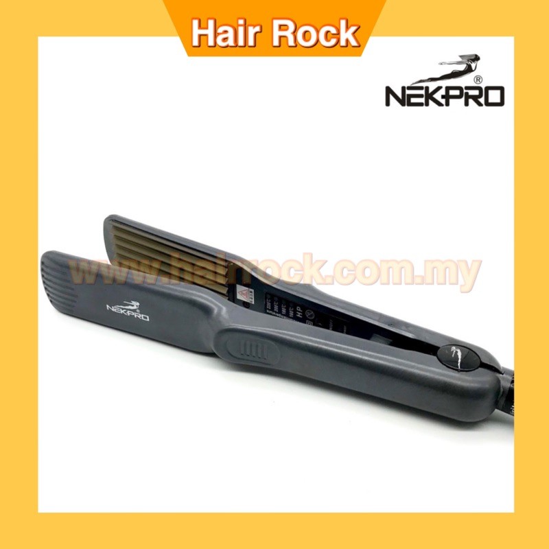 NEKPro Ceramic Hair Crimper Hair Iron Hair Volumizing Machine | Shopee ...