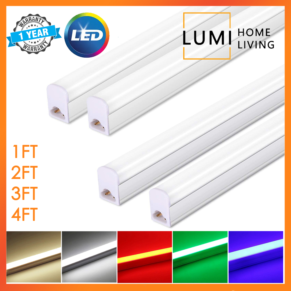 LED T5 High Quality Tube Light 1FT 2FT 3FT 4FT Complete Set | Shopee ...