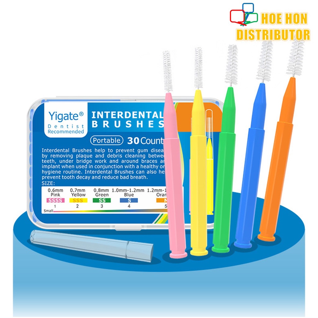 Yigate I Shape Interdental Teeth Gap Brush Floss Orthodontic Braces