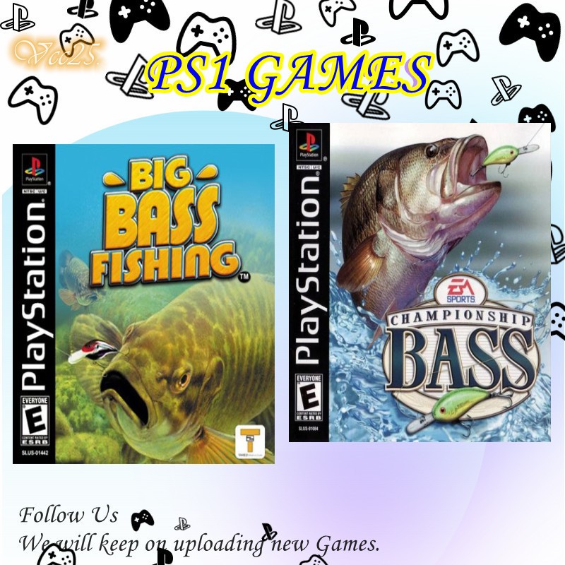 PS1 DISC Big Bass Fishing Games [100% BRAND NEW]