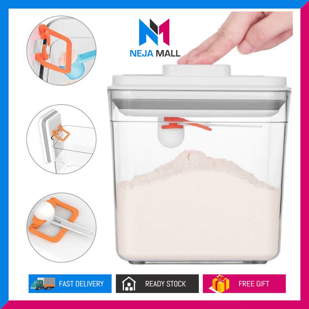 NEJA Air Tight Baby Milk Powder/Food Storage Container With Scraper ...