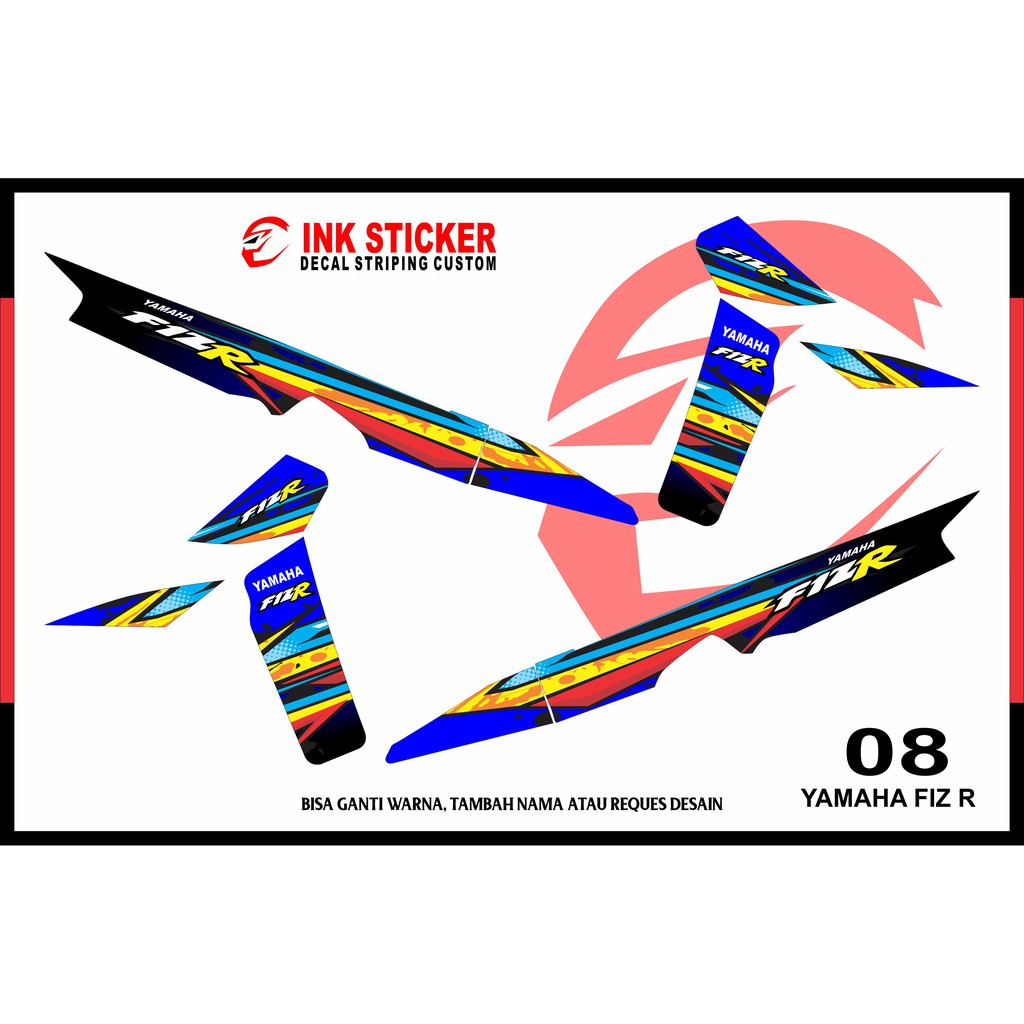 Fiz R Model 08 Striping Sticker | Shopee Malaysia