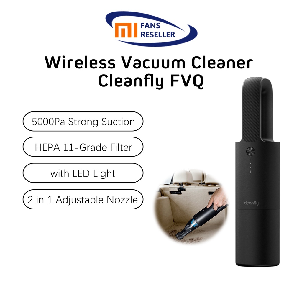 Cleanfly FVQ Portable Car Handheld Vacuum Cleaner Cordless Mini Dust