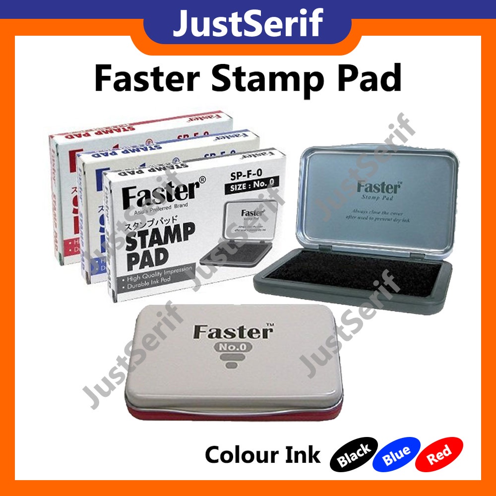 Faster Stamp Pad / Inkpad / Refil Ink for rubber stamp without ink no