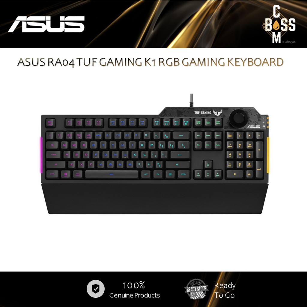 *ORGINAL* ASUS RA04 TUF GAMING K1 RGB GAMING KEYBOARD (90MP01X0-BKUA00 ...