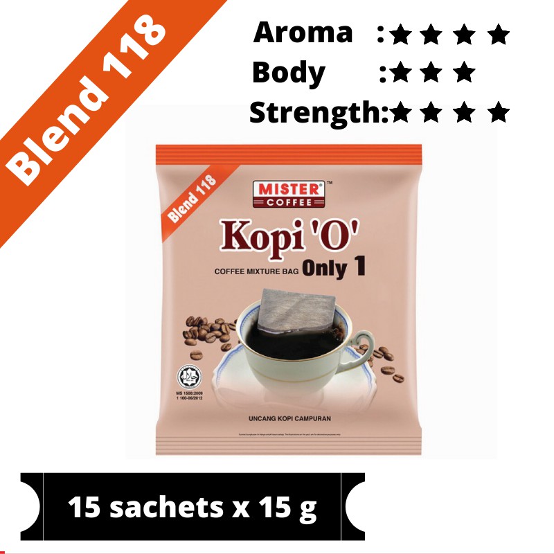 Mister Coffee BagBrew 100% Arabica Coffee (15 sachets x 10g)