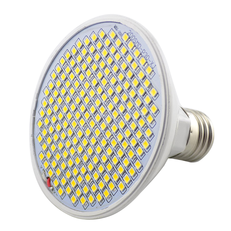 Full Spectrum 8W 200 LED Plant Grow Light E27 Fitolamp Indoor Vegs ...