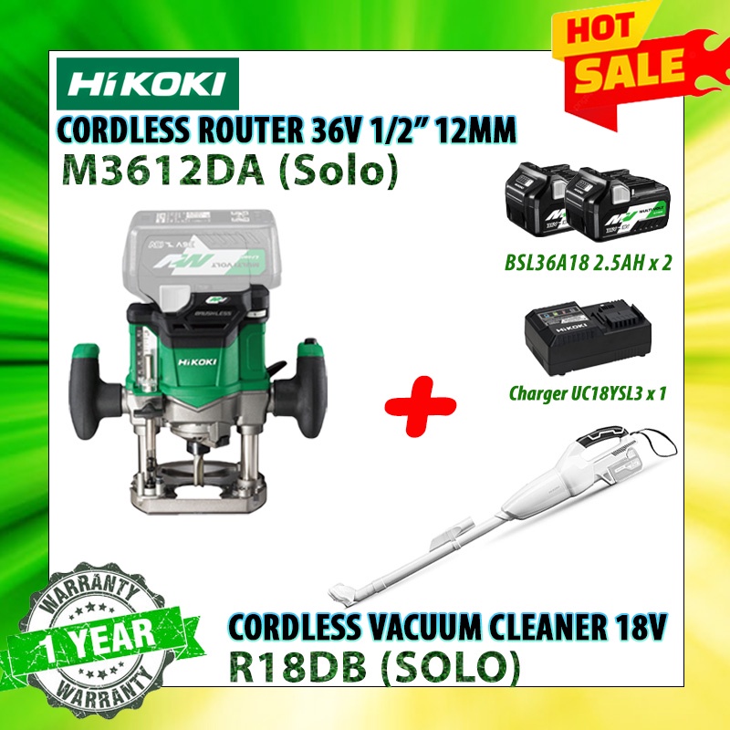 Hikoki cordless router discount m3612da