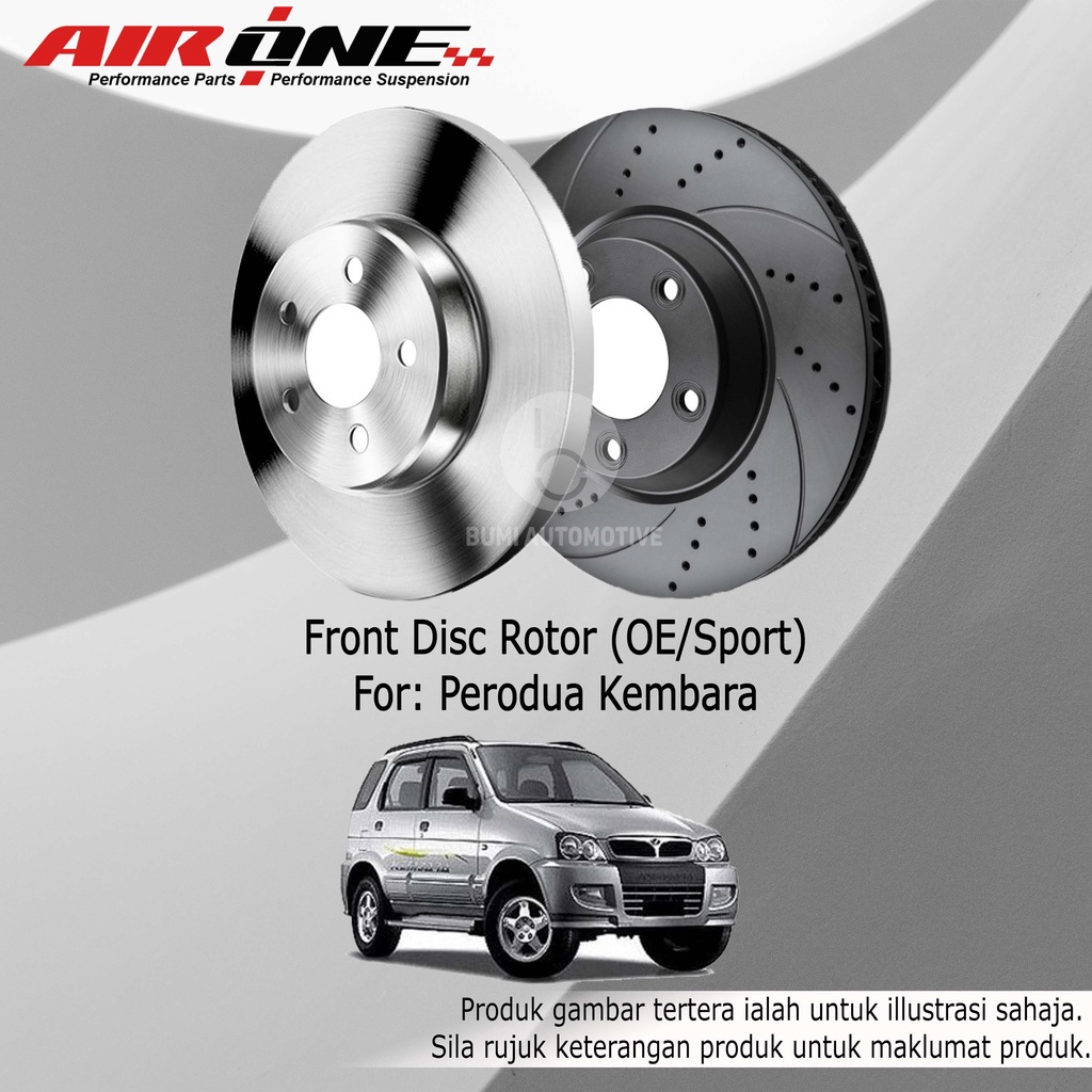 Perodua Kembara Toyota Rush F700 Front (Depan) Disc Rotor Racing Disc ...