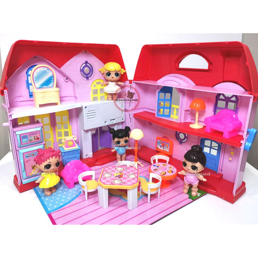 Lol suprise doll Dream house 4 in 1 set Music and Light Function