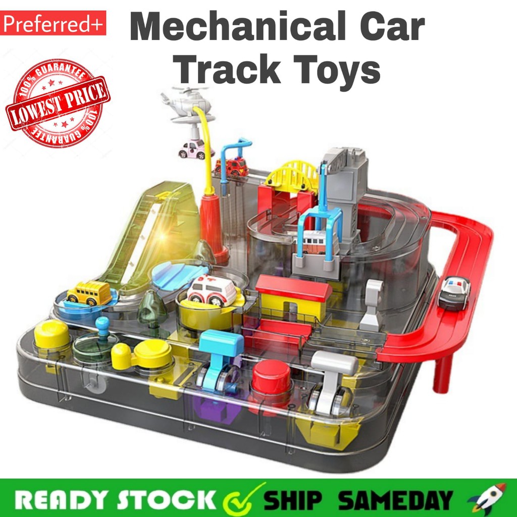 Racing Rail Car Model Educational Toy Children Track Car Adventure Game ...