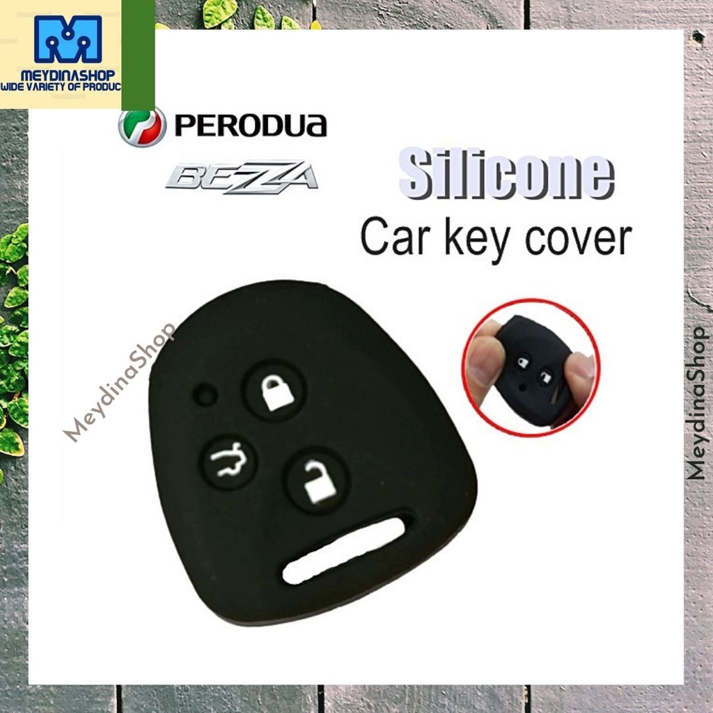 Perodua Bezza / Axia Key Start Remote Silicone Car Key Cover | Shopee ...