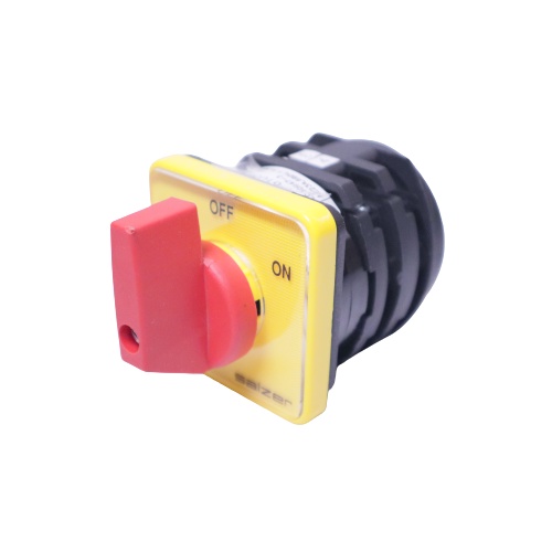 Salzer ( ON-OFF ) 16A 3Poles Selector Switch Yellow Plate Red Knob ...