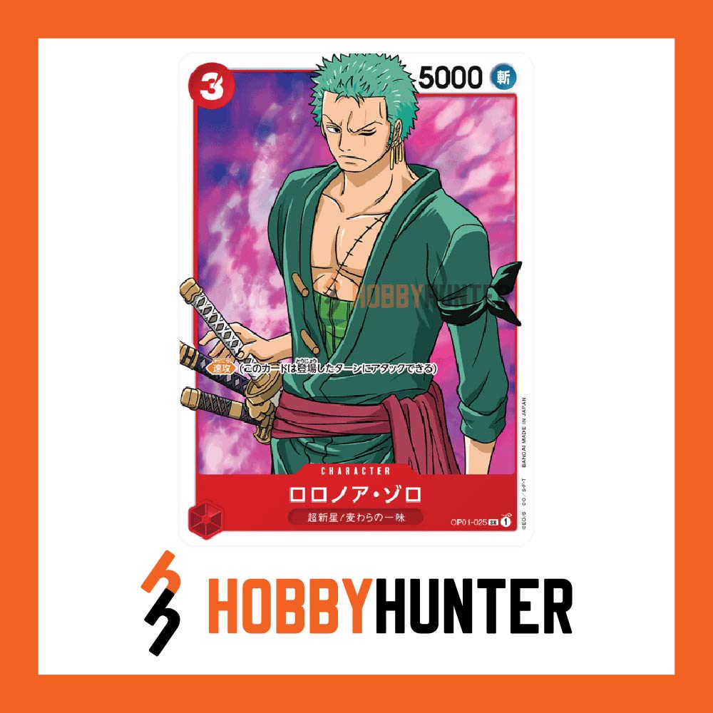 ONE PIECE CARD GAME OP01-025 Roronoa Zoro ( SR ) | Shopee Malaysia