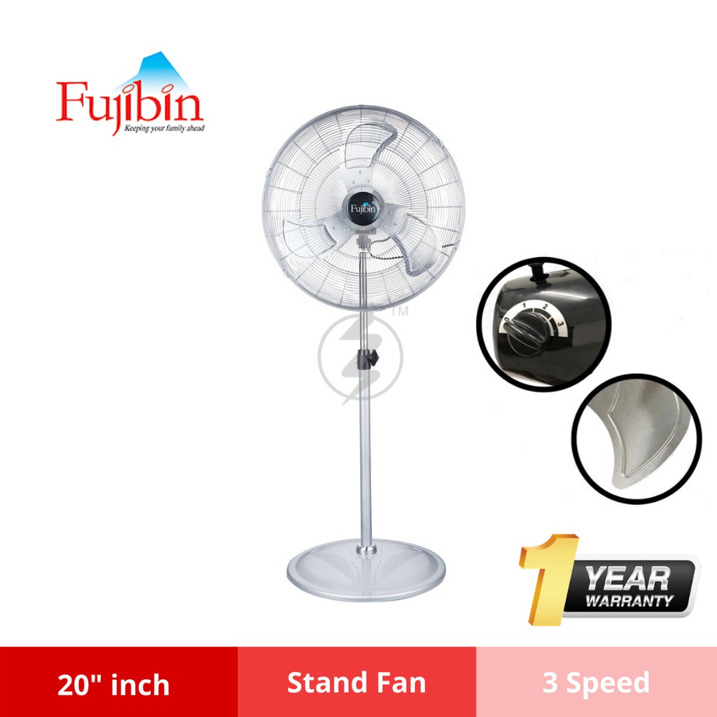 FUJIBIN 20" inch Industrial Stand Fan (Metal Blade) FBS20 Kipas