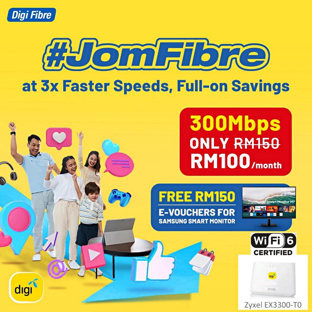 DiGi Unlimited Home Fibre - High Speed Home Internet Broadband - Share ...