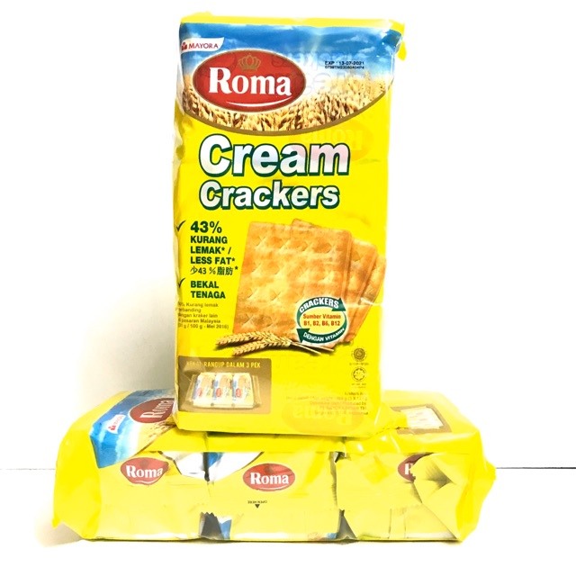 Roma Cream Cracker 369G (3x123g) Shopee Malaysia