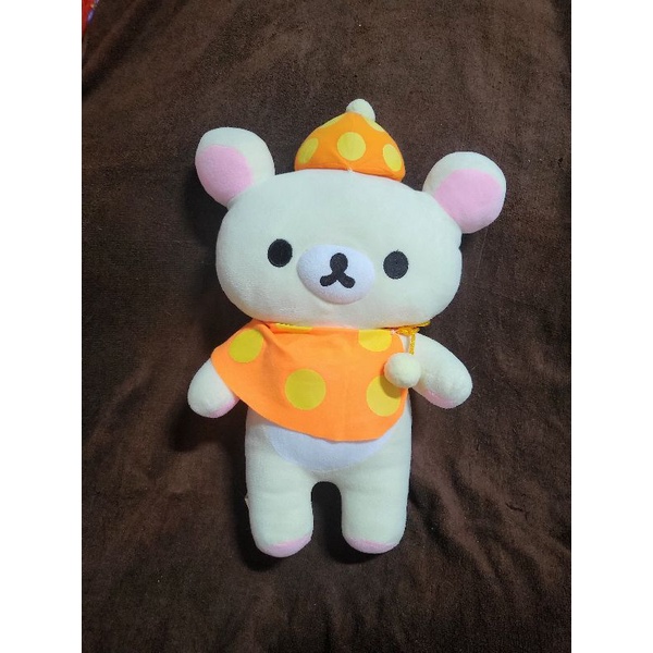 Authentic Large (Big) San-X Rilakkuma - Korilakkuma in Orange Hat ...