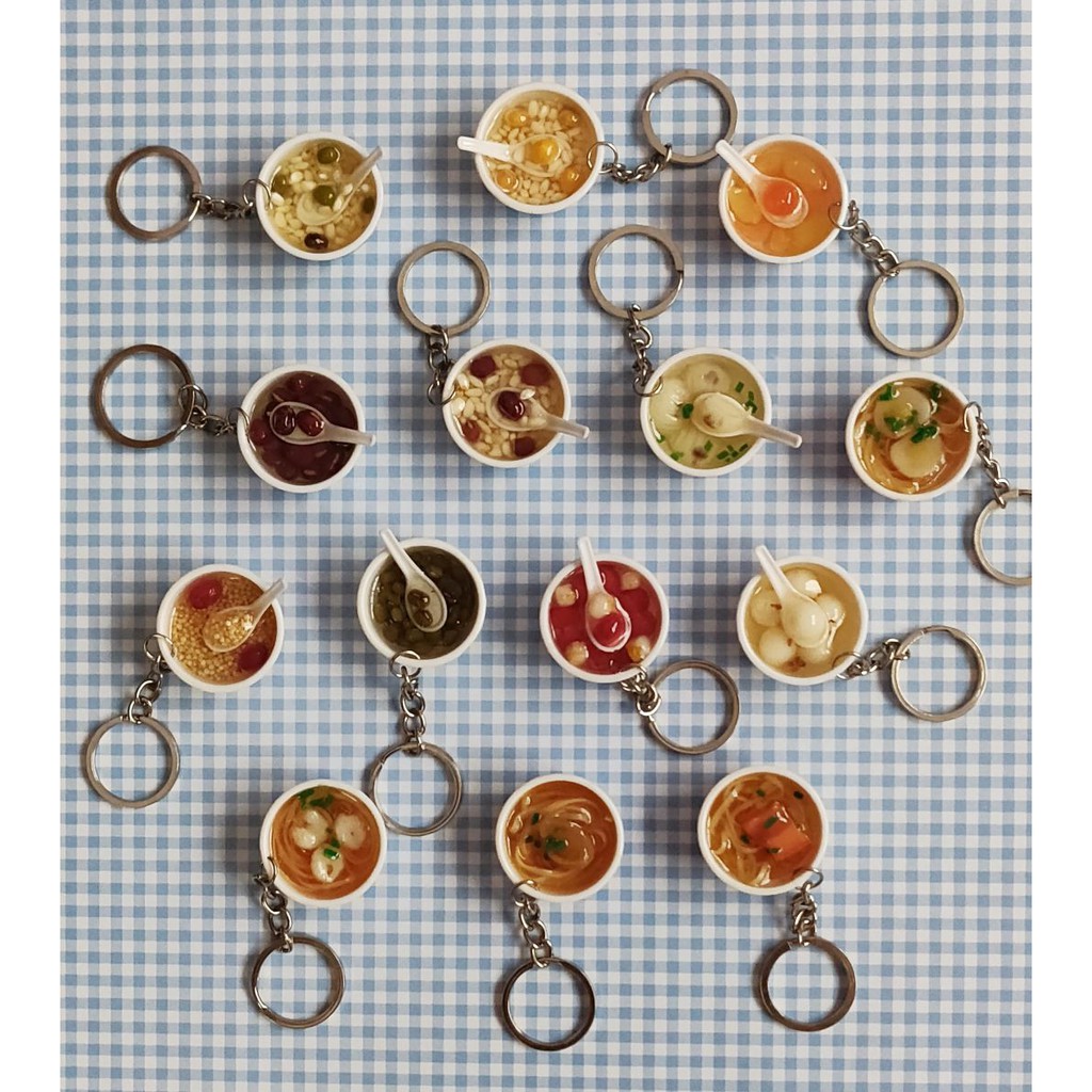 Mini hot sale food keychain