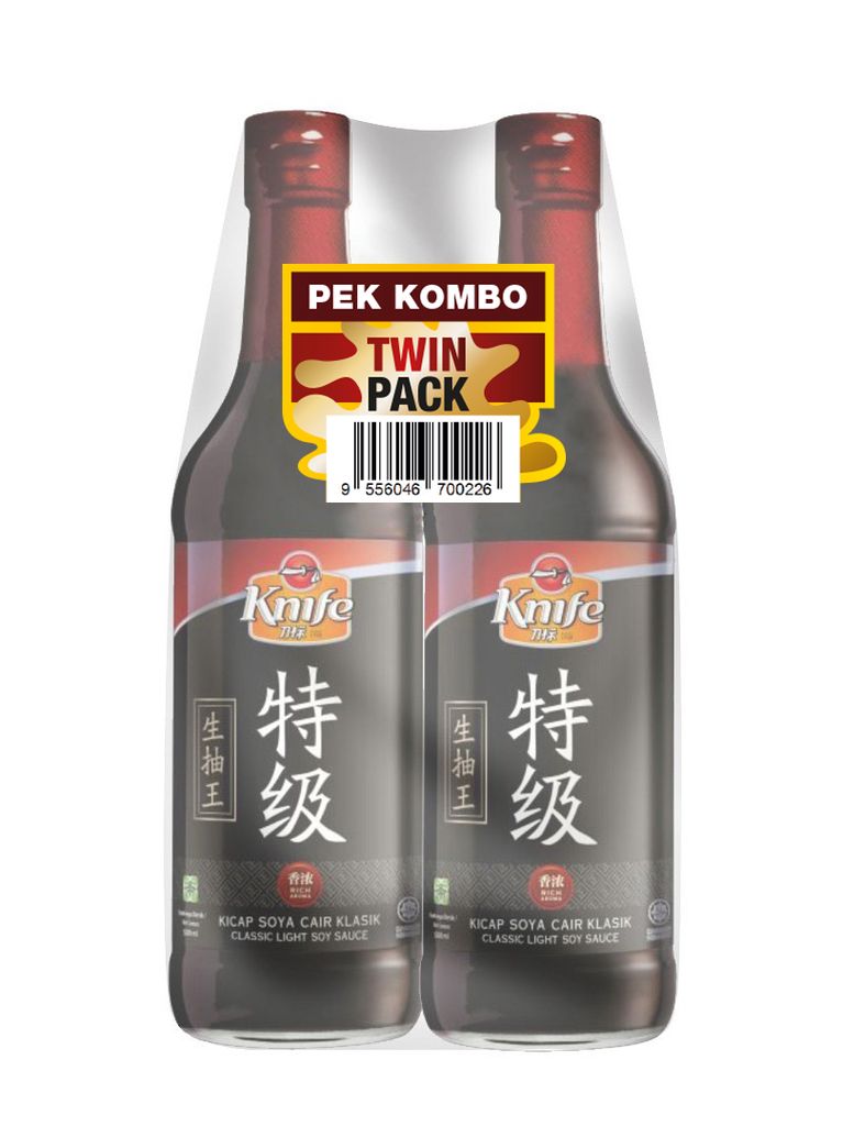 Knife Classic Light Soy Sauce (500ml x2) (Twin Pack) Shopee Malaysia