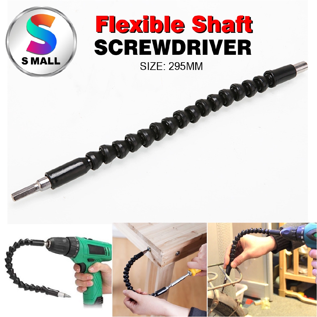S Mall Universal Flexible Shaft Electronic 295mm Extension Screwdriver Drill Bit Holder 1pcs
