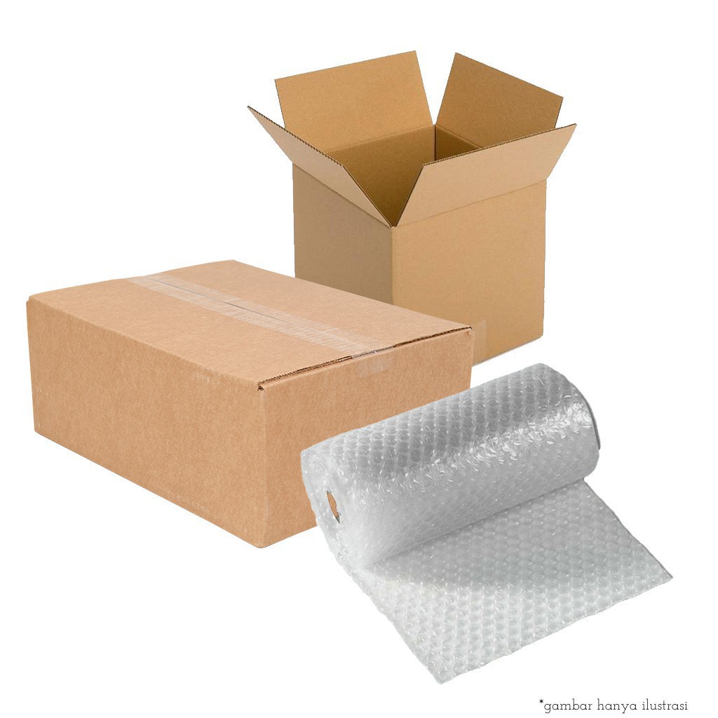 Paper Box and Bubble Wrap Packing Shopee Malaysia