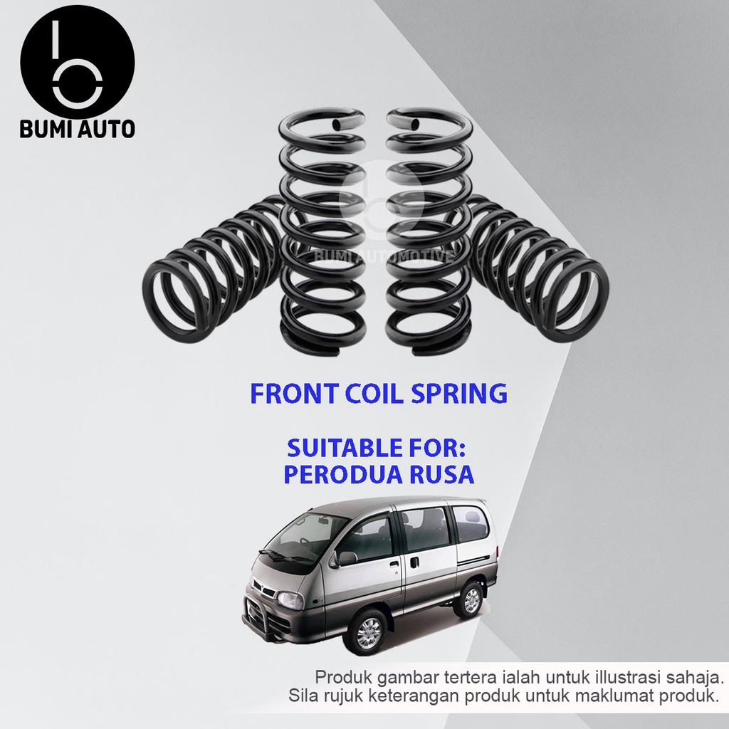 Perodua Rusa Front (Depan) Standard Coil Spring 2pcs | Shopee Malaysia
