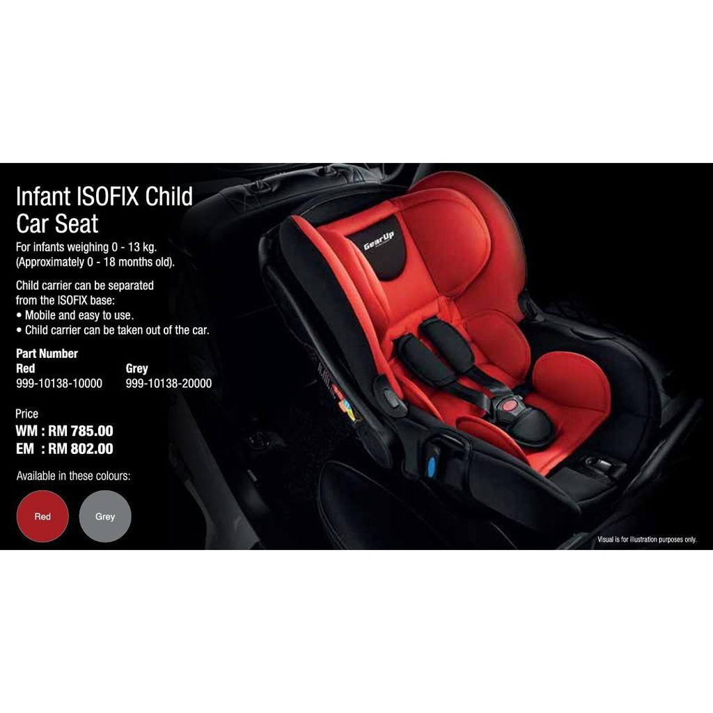 Perodua baby outlet car seat price