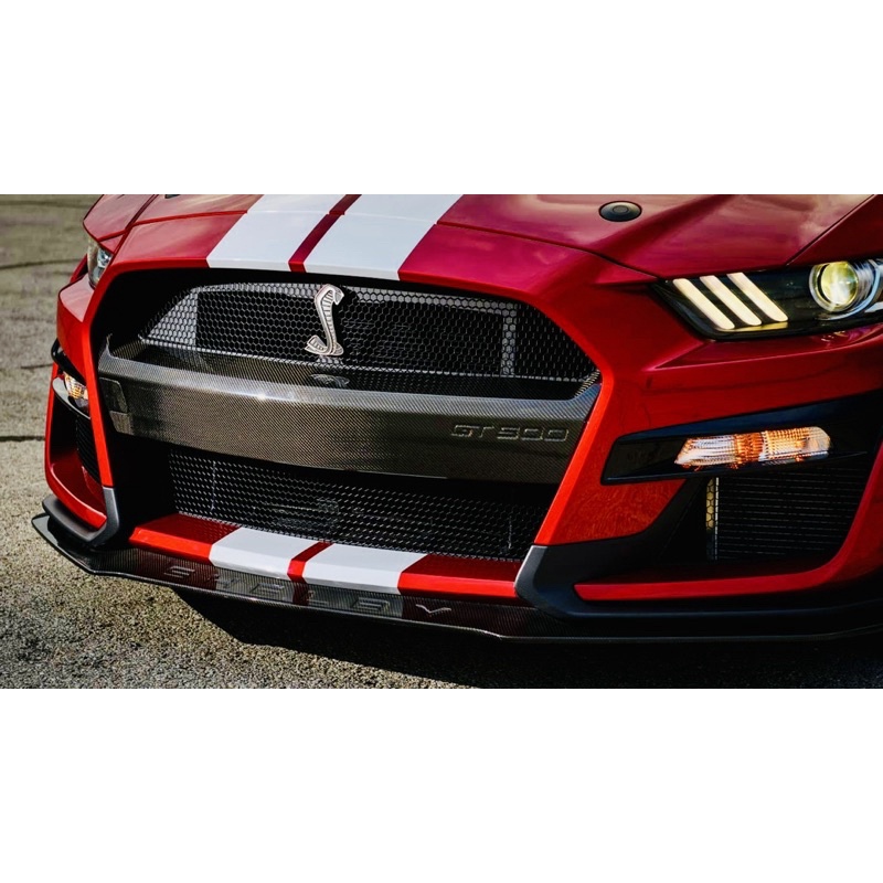 Carpartsinnovate Mesh Front Grille Kit For 2015-2017 Ford Mustang – California Style, Upper & Lower, Black ABS