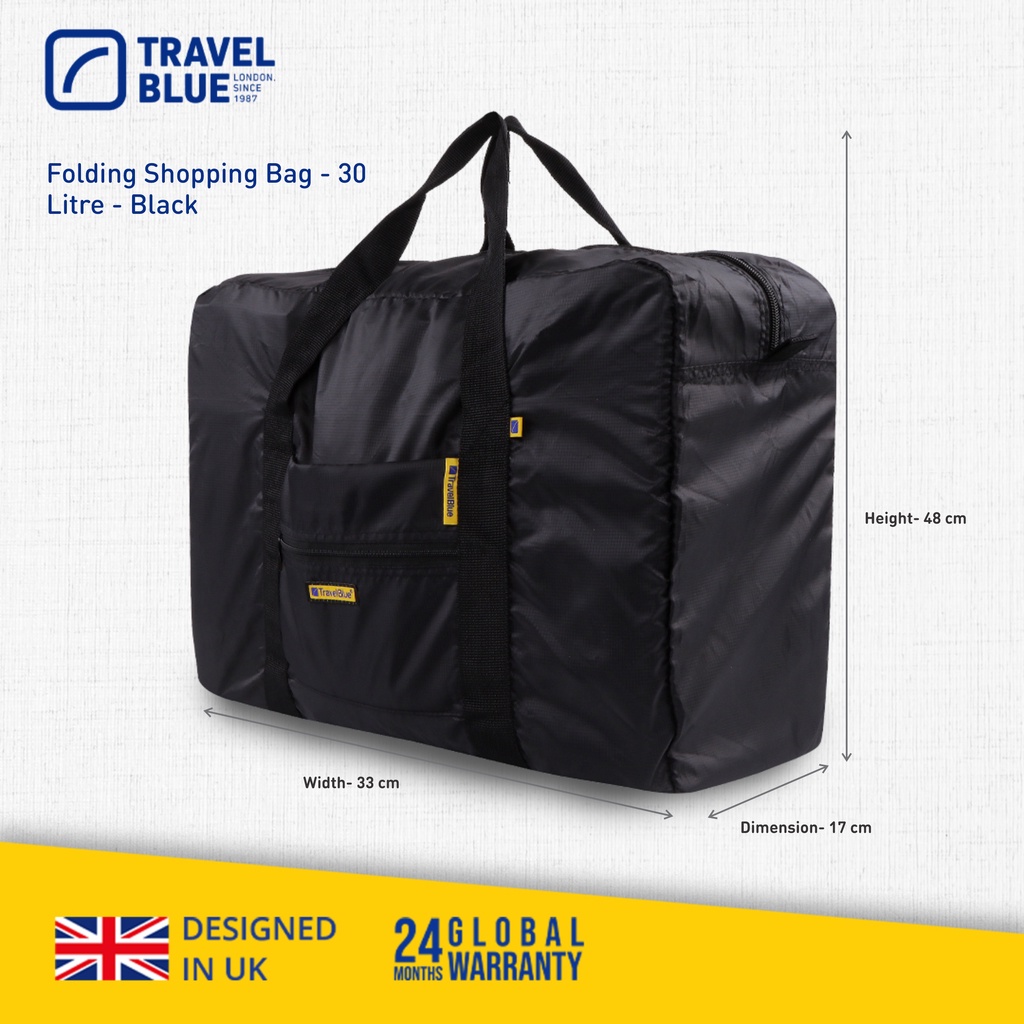Travel Blue Folding Carry Bag Shopee Malaysia