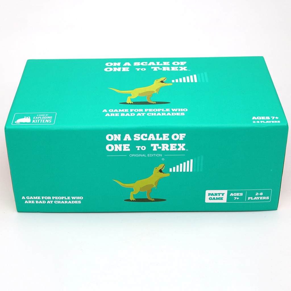 On A Scale of One to TRex Card Games For Adults, Teens & Kids Shopee