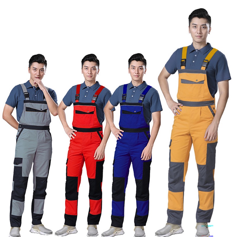 Multi Pocket Cargo Bib Overalls Men For Auto Repair Wear-resisatnt ...
