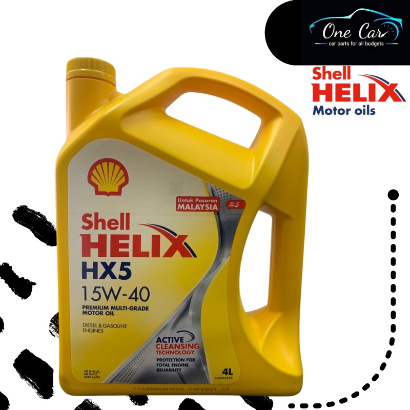 Shell Engine Oil Fully Synthetic/ Semi Synthetic /Mineral 15W40 10W40 15W40 4LITER Shopee