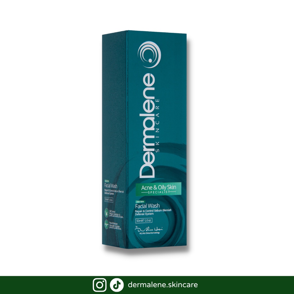 Dermalene Acne and Oily Skin Facial Wash - 50ml | Shopee Malaysia