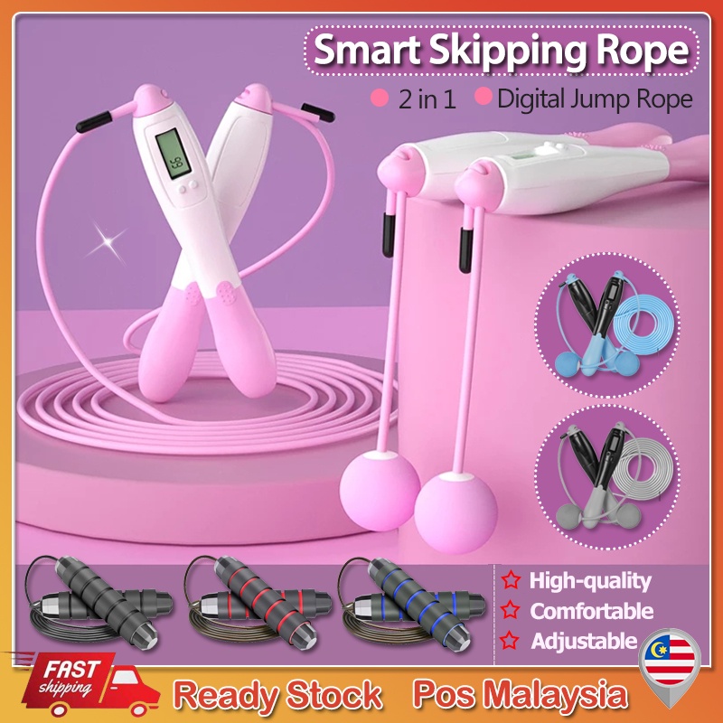 【Lowest price】🔥 Tali skipping Digital Jump Rope Counting Weight-bearing ...