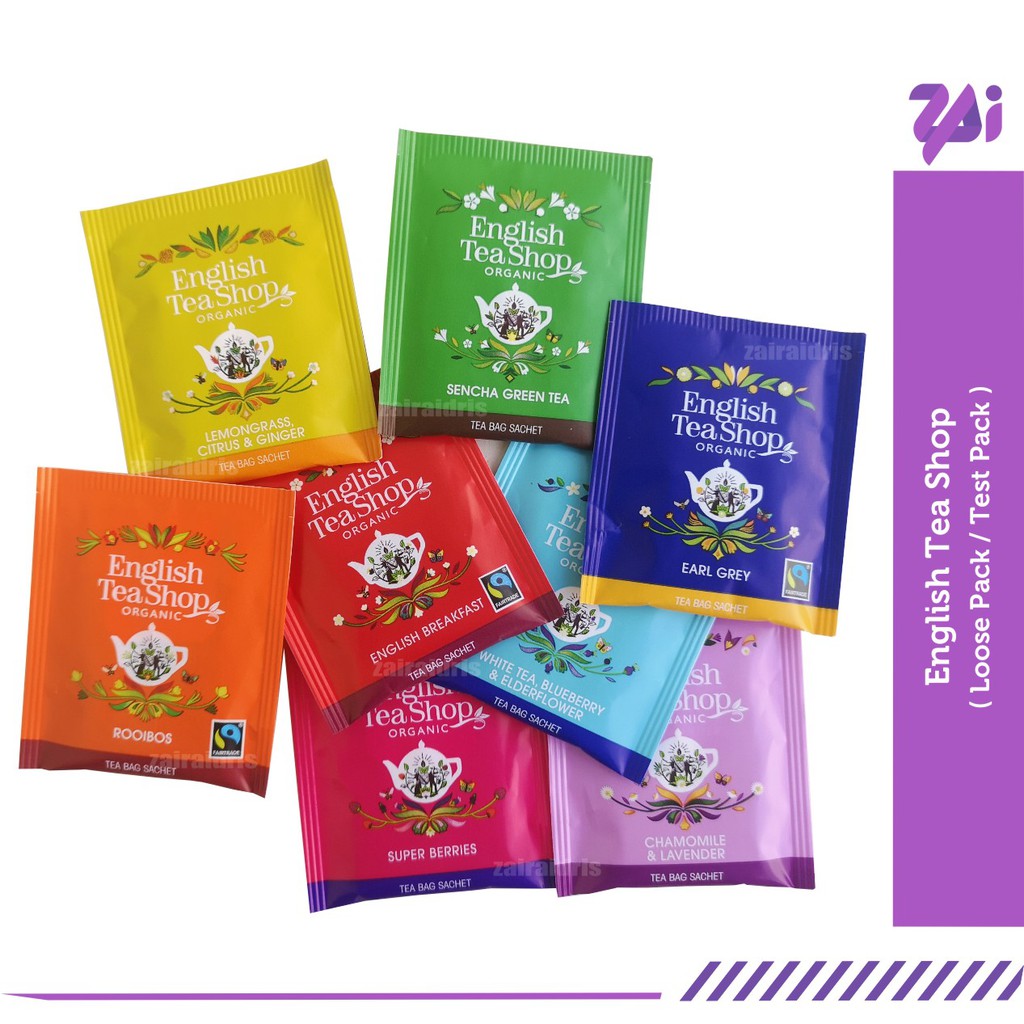 English Tea Shop Organic Tea Loose Pack Various Flavour Teh Organik ...