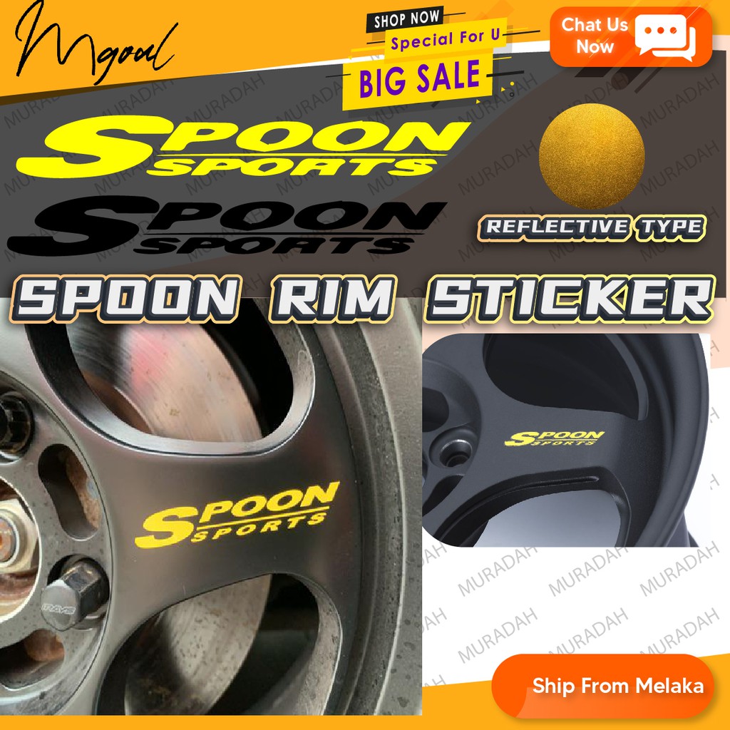 [Mgoal] Sticker Spoon Sport rim | Shopee Malaysia