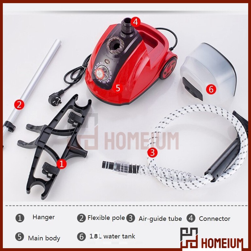 Homeium Portable Standtype Garment Steamer Clothes Iron Wap Baju