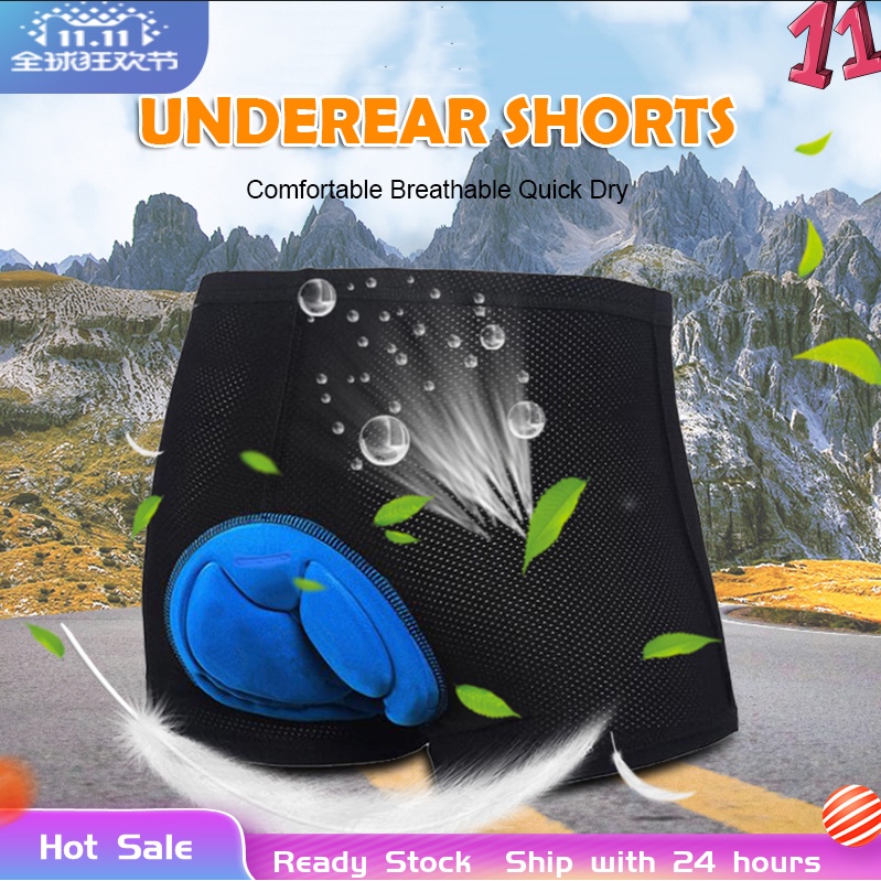 Ready Stock] Cycling Shorts padded 3D Breathable Sponge Bicycle