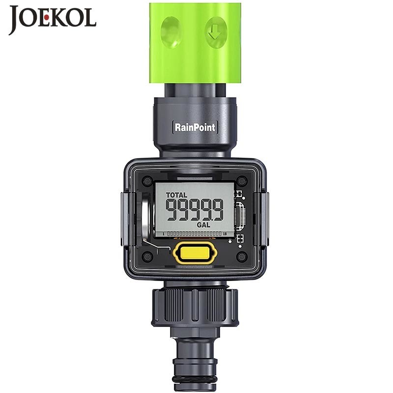 Digital Water Flow Meter Hose Water Meter for Outdoor Garden Hose
