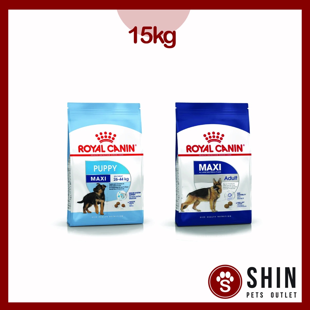 Royal Canin Dog Dry Food Original Pack 15kg / Puppy Maxi / Adult Maxi