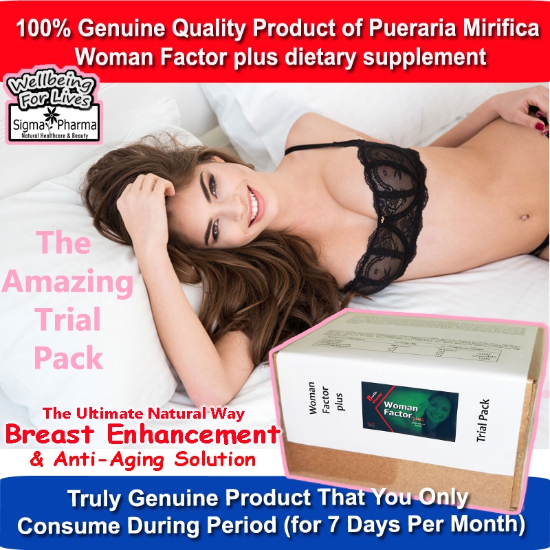 Pueraria Mirifica Trial Pack Woman Factor plus Breast Enlargement