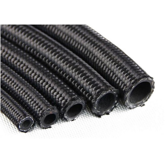 EPMAN Nylon Steel Braided Hose AN4 AN6 AN8 AN10 AN12 Black Petrol