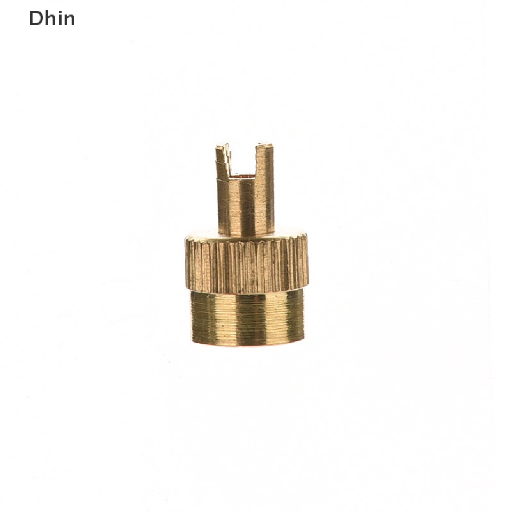 [Dhin] 10pcs Car Chrome Metal Slotted Head Valve Stem Caps With Core Remover Tool Shopee Malaysia